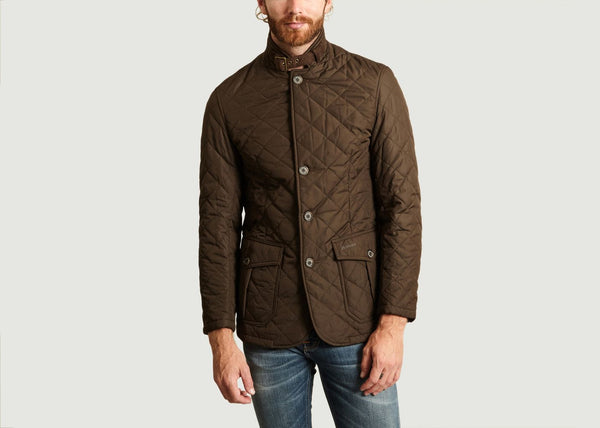BARBOUR MQU0508-OL51 Quilted Lutz Jacket OLIVE BROWN