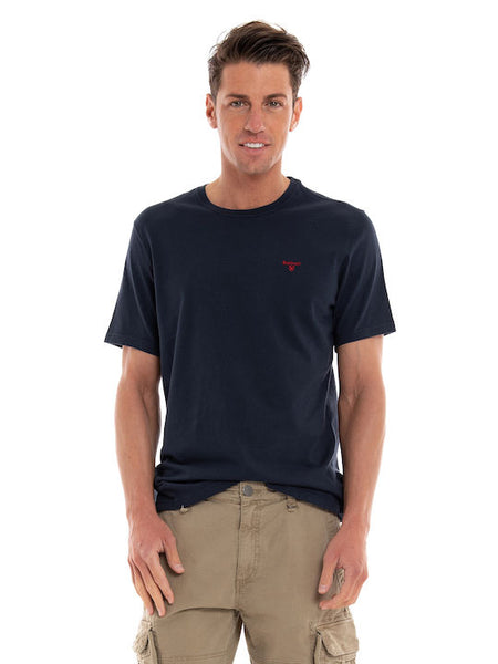 BARBOUR MTS0331-NY91 Sports Cotton T-Shirt NAVY BLUE