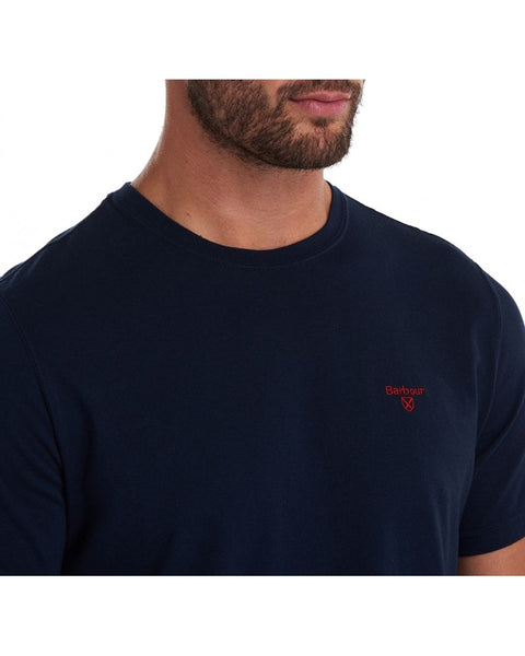 BARBOUR MTS0331-NY91 Sports Cotton T-Shirt NAVY BLUE