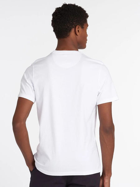 BARBOUR MTS0331-WH11 Sports Cotton T-Shirt WHITE