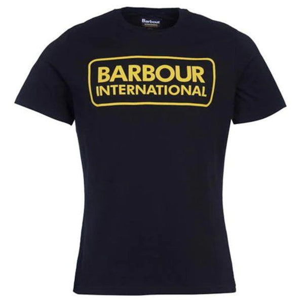 BARBOUR MTS0369-BK91 International Essential Large Logo T-Shirt BLACK