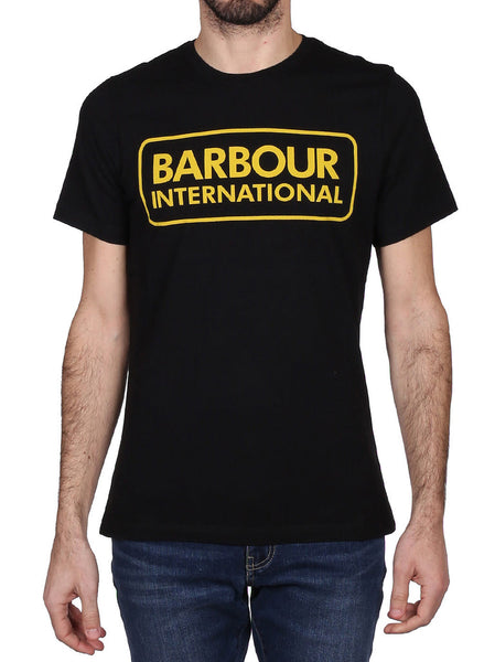 BARBOUR MTS0369-BK91 International Essential Large Logo T-Shirt BLACK