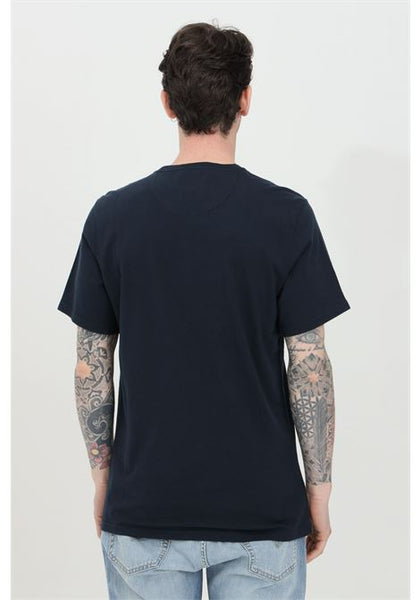 BARBOUR MTS0369-NY39 International Essential Large Logo T-Shirt NAVY BLUE