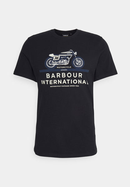 BARBOUR MTS0938-BK31 International Cal T-Shirt BLACK