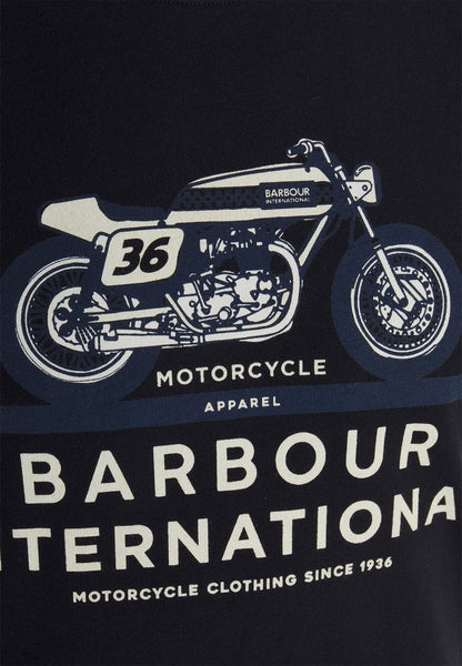 BARBOUR MTS0938-BK31 International Cal T-Shirt BLACK