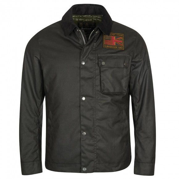 BARBOUR MWX1853-SG91 International SMQ Workers Wax Jacket SAGE