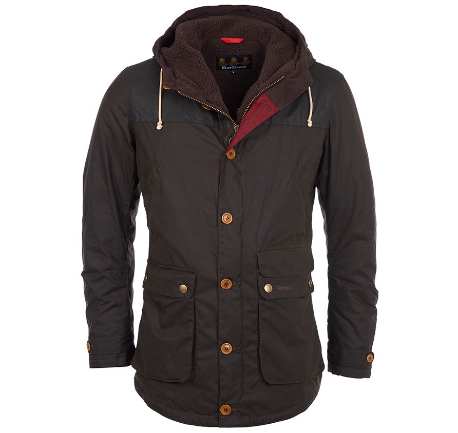 Barbour MWX0698-OL71 Game Parka Waxed Uomo