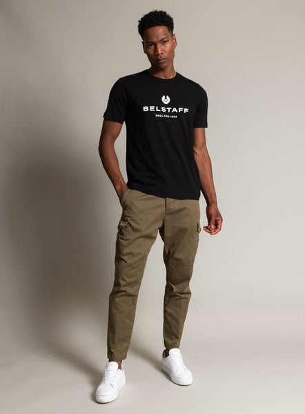 BELSTAFF 71140348-90 1924 2.0 T-Shirt Crew Neck BLACK