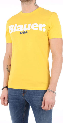 BLAUER 20SBLUH2170-004547 T-Shirt Logo Girocollo YELLOW