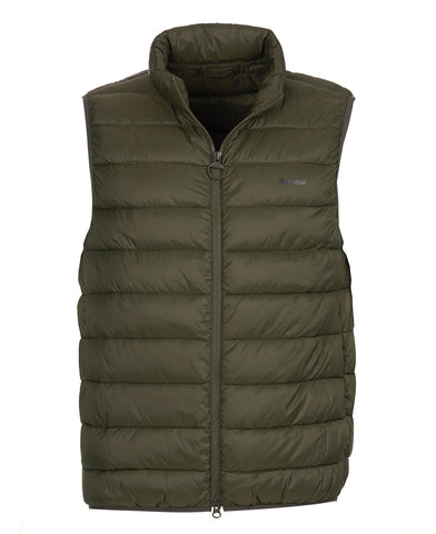 Barbour MGI0024-OL51 Bretby Gilet Piumino Smanicato Military Green