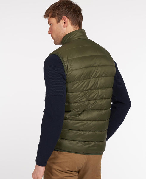 Barbour MGI0024-OL51 Bretby Gilet Piumino Smanicato Military Green