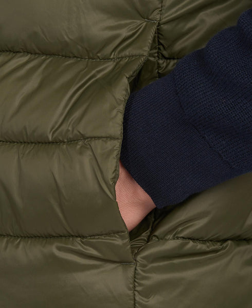 Barbour MGI0024-OL51 Bretby Gilet Piumino Smanicato Military Green