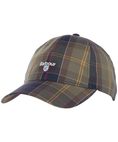 Barbour MHA0617-TN11 Sports Tartan Cap Berretto Cotton Classic Tartan Green