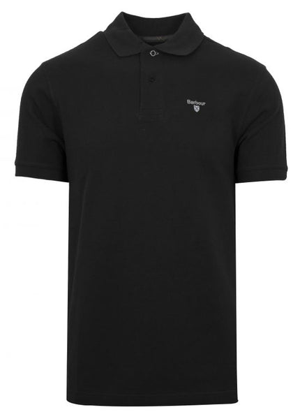 Barbour MML0012-BK31 Tartan Pique Polo SS BLACK