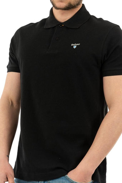 Barbour MML0012-BK31 Tartan Pique Polo SS BLACK
