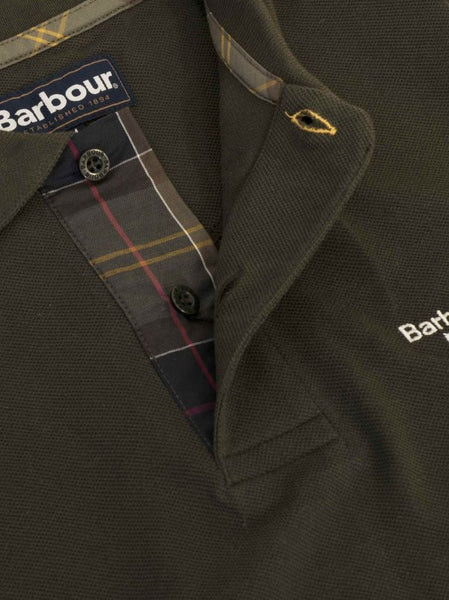 Barbour MML0012-GN94 Tartan Pique Polo SS FOREST Green