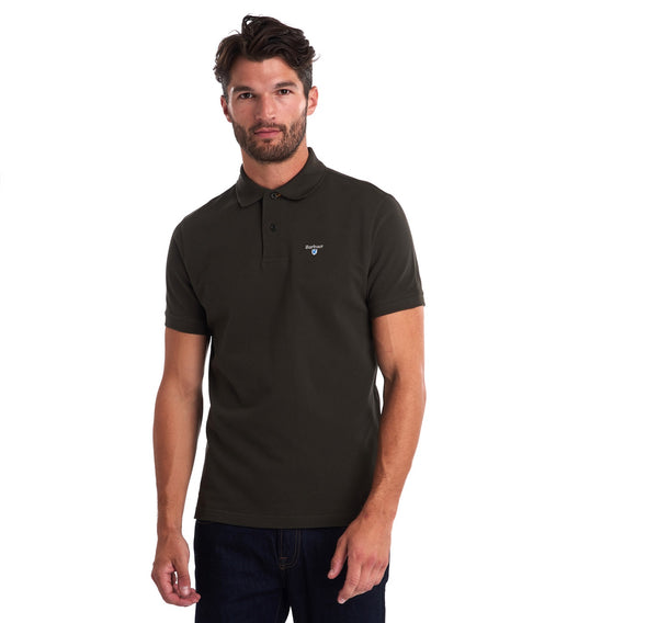 Barbour MML0012-GN94 Tartan Pique Polo SS FOREST Green