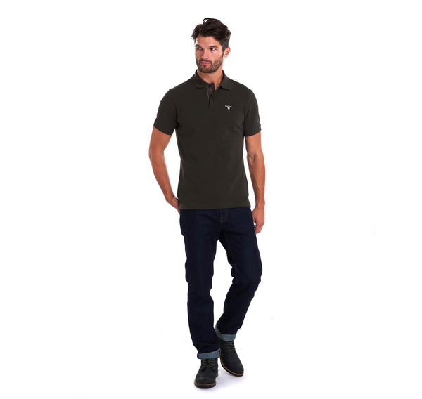 Barbour MML0012-GN94 Tartan Pique Polo SS FOREST Green
