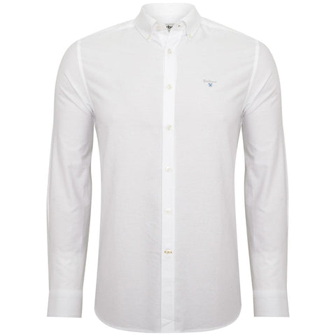 Barbour MSH4483-WH11 Oxford Button Down Shirt WHITE