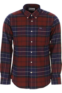 Barbour MSH4989-RE94 Lustleigh BD Shirt MERLOT NAVY