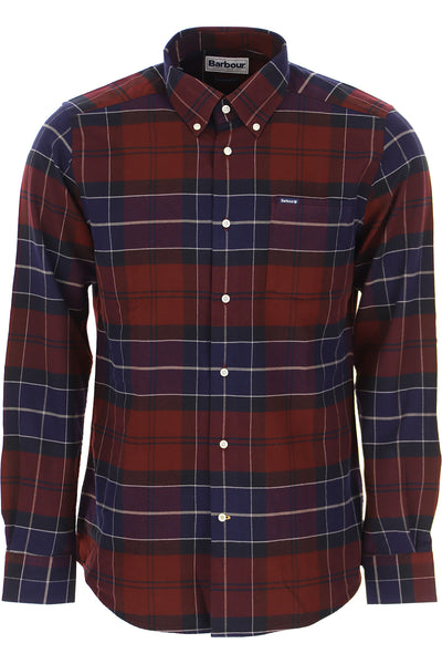 Barbour MSH4989-RE94 Lustleigh BD Shirt MERLOT NAVY