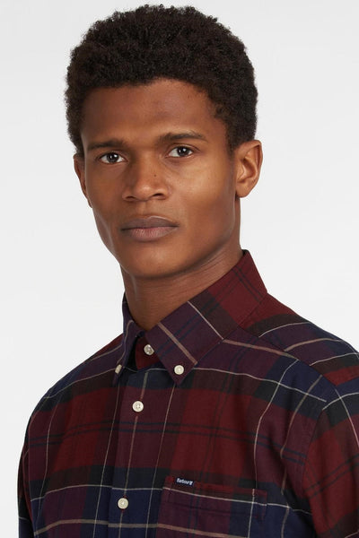 Barbour MSH4989-RE94 Lustleigh BD Shirt MERLOT NAVY