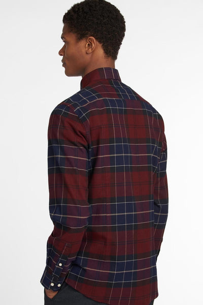 Barbour MSH4989-RE94 Lustleigh BD Shirt MERLOT NAVY