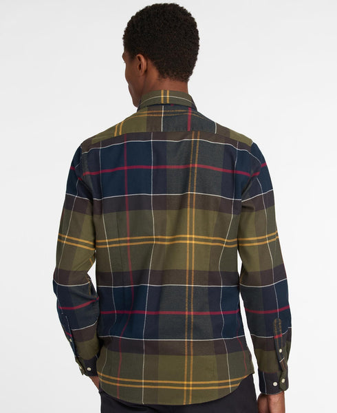 Barbour MSH4990-TN52 Edderton Tailored BD Shirt Classic Tartan GREEN-NAVY