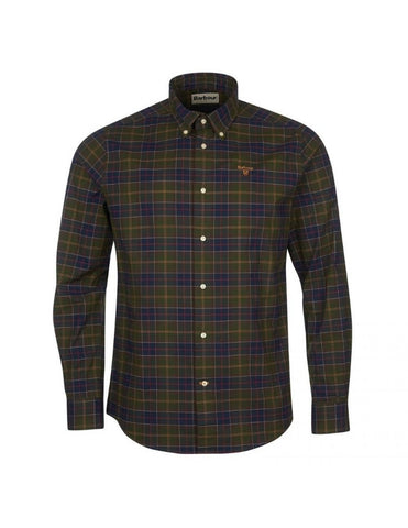 Barbour MSH4993-TN11 Helmside Tailored BD Shirt CLASSIC TARTAN