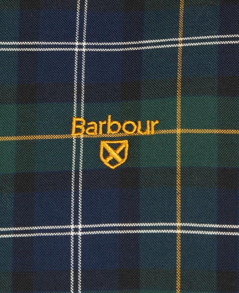 Barbour MSH4993-TN55 Helmside Tailored BD Shirt Seaweed Tartan BLACK WATCH GREEN-NAVY