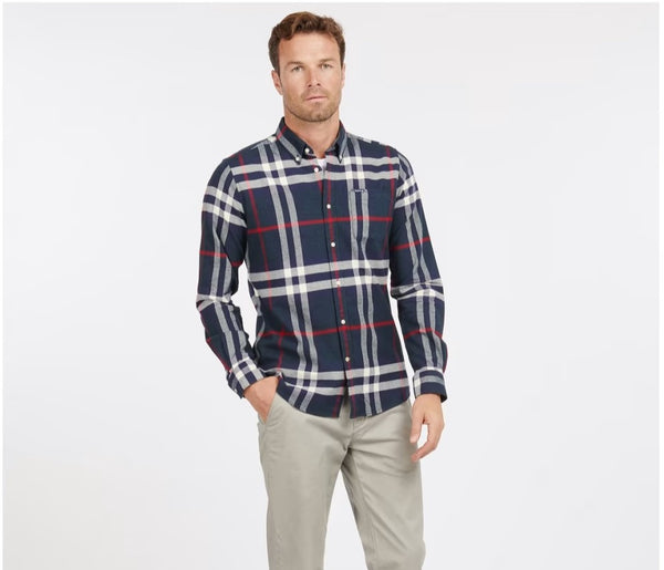 Barbour MSH4997-NY91 Grasmoor Tailored Shirt BD NAVY BLUE