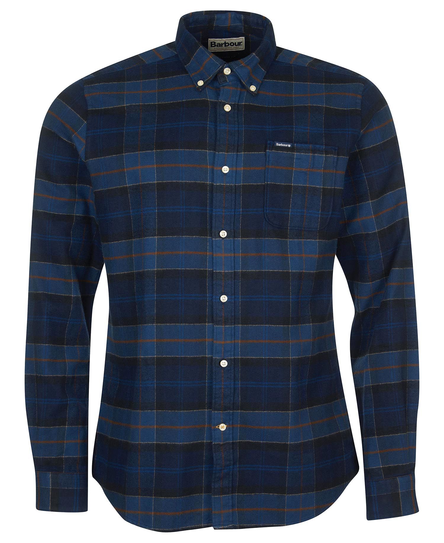 Barbour MSH5014-TN54 Kyeloch Tailored BD Shirt MIDNIGHT TARTAN