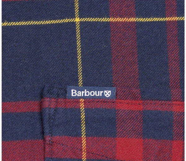 Barbour MSH5035-NY91 Portdown Tailored BD Shirt NAVY-RED TARTAN