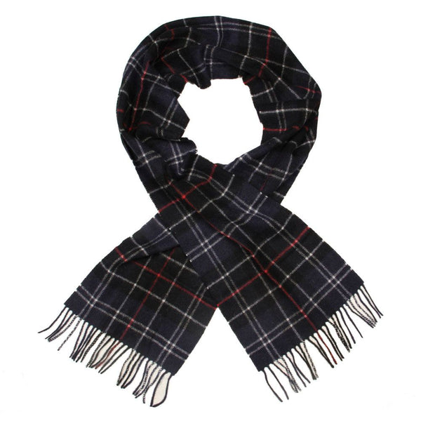 Barbour USC0001-NY11 Tartan Lambswool Scarf NAVY RED