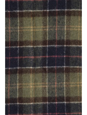 Barbour USC0001-TN11  Tartan Lambswool Scarf Olive Green