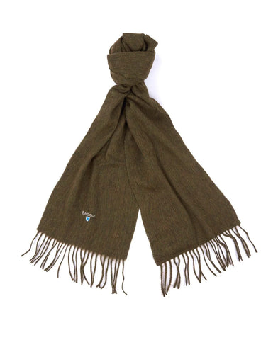 Barbour USC0008-BR91 Plain Lambswool Scarf DARK BROWN