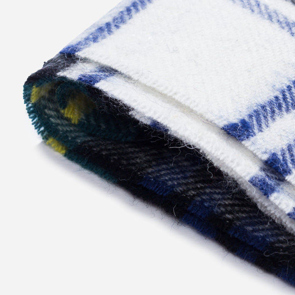 Barbour USC0137-GN11 New Check Tartan Scarf Wool-Cashmere Black-Watch GREEN