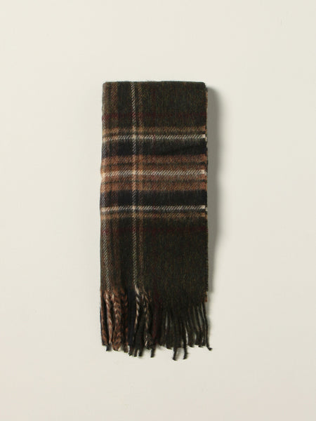 Barbour USC0217-OL95 Elwood Scarf By Moons Tartan BROWN