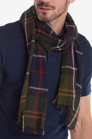 Barbour USC0315-TN11 Welton Tartan Summer Scarf CLASSIC TARTAN