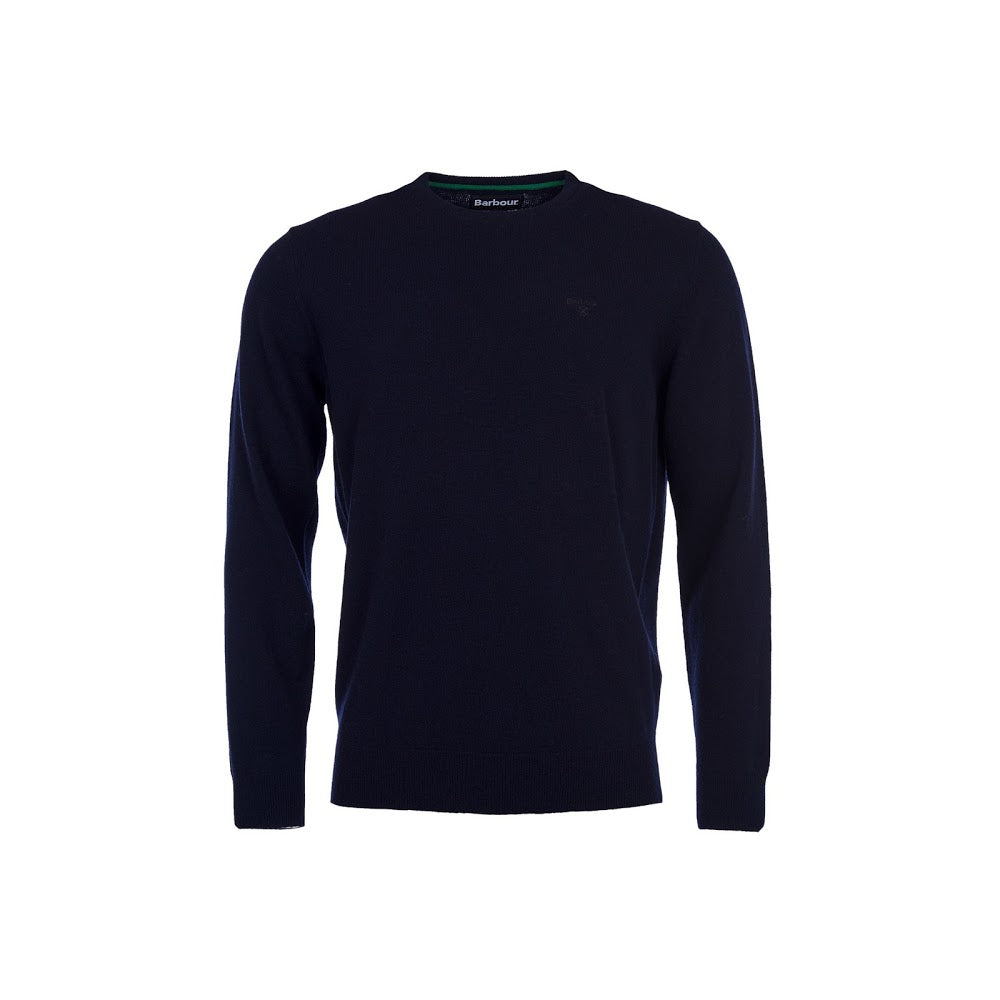 BARBOUR MKN0345-NY71 Essential Lambswool C-Neck Pullover NAVY Blue