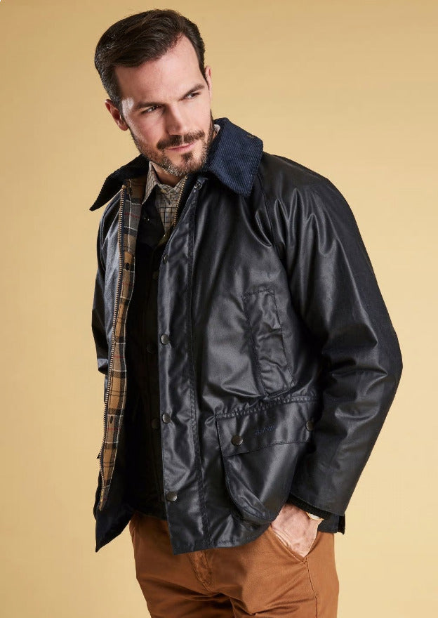 Barbour MWX0018 NY91 Bedale Wax Jacket Classic NAVY Blue TROVISO1883
