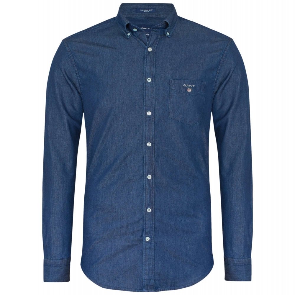 Gant 3040520-989 The Indigo Reg BD Shirt Camicia Denim