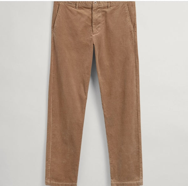 GANT 1500193-248 Pantaloni chino in velluto a coste Allister DARK KHAKI BEIGE