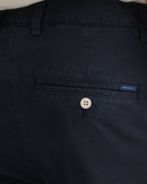 GANT 1500368-410 Hallden Sunfaded Chinos Pantalone Cotone BLU NAVY