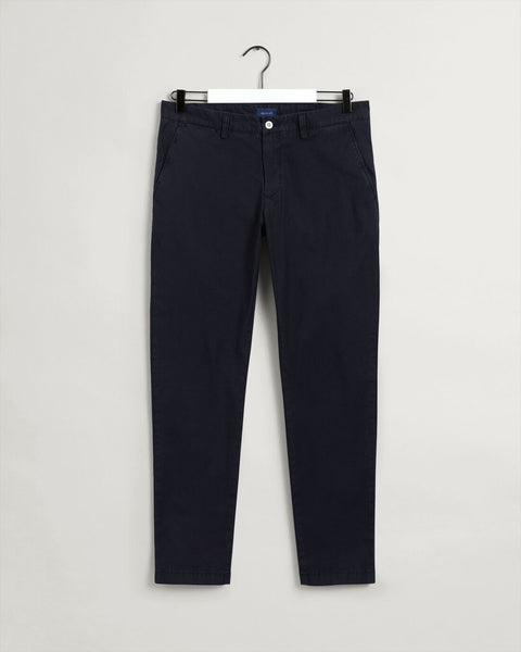 GANT 1500368-410 Hallden Sunfaded Chinos Pantalone Cotone BLU NAVY