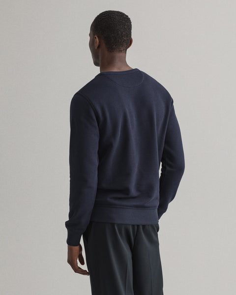 GANT 2046071-433 The Original Archive Shield C-Neck Sweatshirt BLU NAVY Felpa Uomo