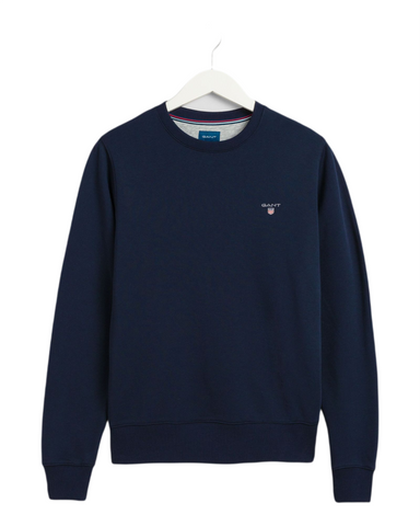 GANT 2046072-433 The Original C-Neck Sweatshirt BLU NAVY Felpa Uomo