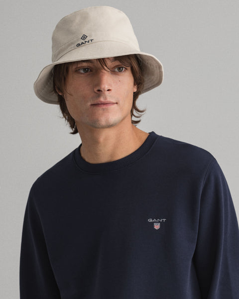 GANT 2046072-433 The Original C-Neck Sweatshirt BLU NAVY Felpa Uomo