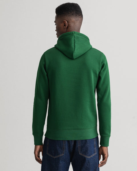 GANT 2047069-338 Tag Sweat Hoodie Felpa Uomo EDEN GREEN