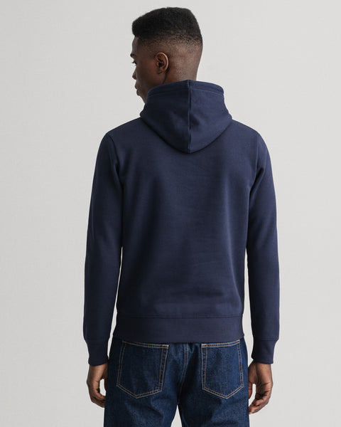 GANT 2047069-433 Tag Sweat Hoodie Felpa Uomo BLU NAVY